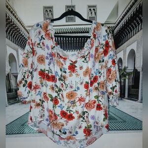 SHEIN MULTI- FLORAL BLOUSE